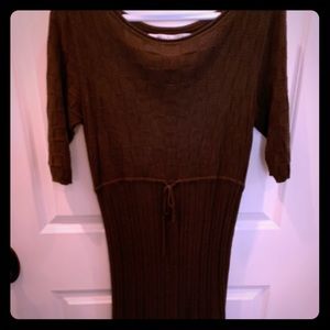 Brown Sweater Dress
